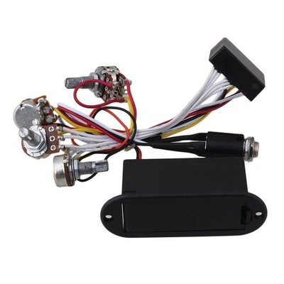 Set Active Preamp Piezo 2 Band Equalizer EQ Kabelbaum für