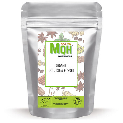 BIO ZERTIFIZIERT Gotu Kola Pulver Küchenkraut Premium Qualität! 50g-2kg