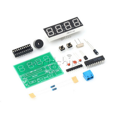 4 Bits Digital AT89C2051 Electronic Clock Electronic Production Suite DIY Kits