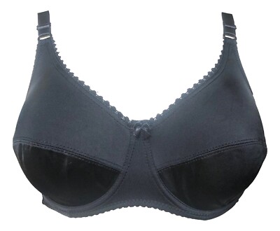 Soutien-gorge Dentelle Fleurie Noir 105D - Balconnet Avec Armatures - Grande Taille