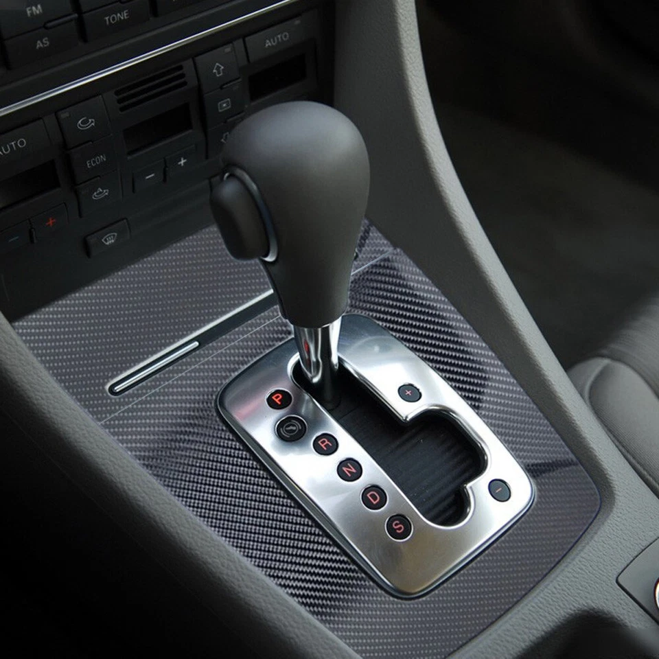 For Audi A4 B6 B7 2002-2008 5D Carbon Fiber Pattern Interior DIY Trim Decals Foto 2 de 4