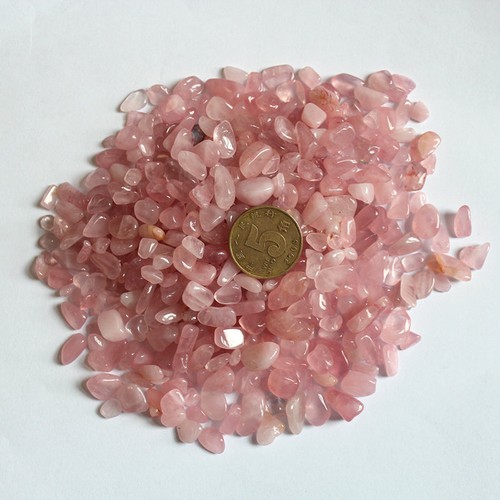 100g/Lot Natural Pink Rose Quartz Crystal Chip Stone Healing Reiki Gem Specimens - Picture 4 of 12