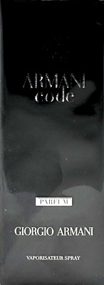 GIORGIO ARMANI CODE PARFUM SPRAY FOR MEN 0.5 Oz / 15 ml BRAND NEW