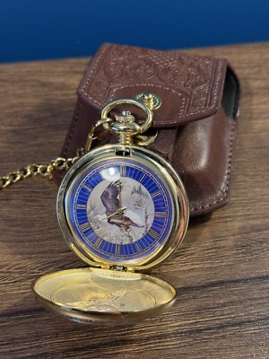 Collectible Franklin Mint Pocket Watch Bird Of Prey UK