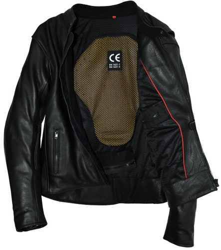 RTX Cruiser Minimalist Premium Heavy Duty AA Rated CE Leather Motorcycle Jacket - Picture 3 of 10