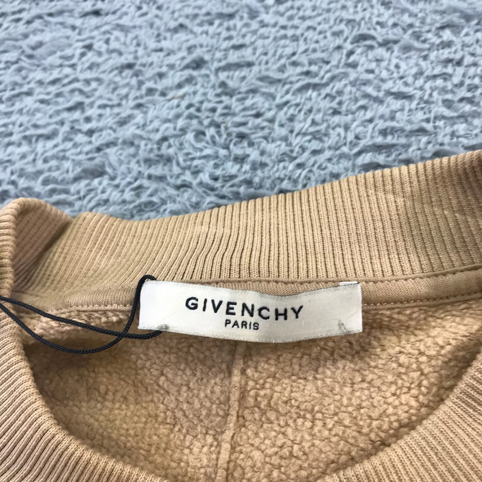 Givenchy Paris Sweater Mens Medium Pullover Beige Brown Italy Casual Adult - Image 4 of 4