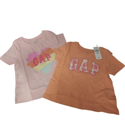 Gap Baby 2 Pack Logo Cotton T shirts Sizes 3-6m, 6-12m, 12-18m