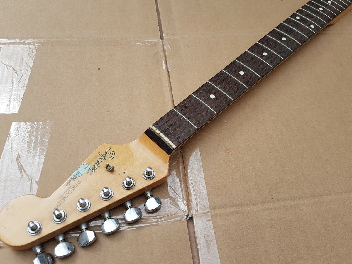 ギター fender squier strat neck Fender Squier Mini Series Strat NECK & TUNERS Guitar 22.75
