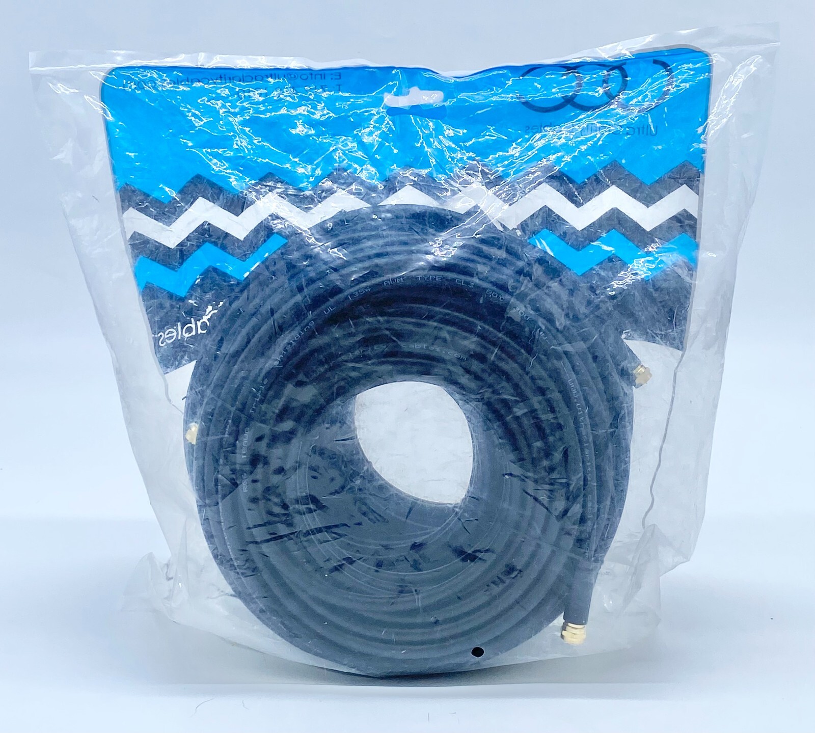 Ultra Clarity Cables Coaxial Cable 50ft 3 Pack Triple Shielded RG6