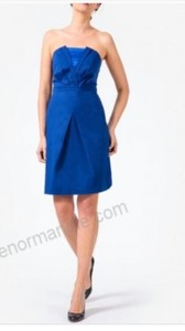 robe bustier bleu roi