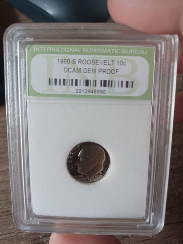1980-S DCAM GEM PROOF Roosevelt Dimes 10C—Super Sharp!