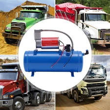 Air Horn Compressor 6L Tank Pump 150 PSI For Air Horn Car Train Truck Boat DC12V