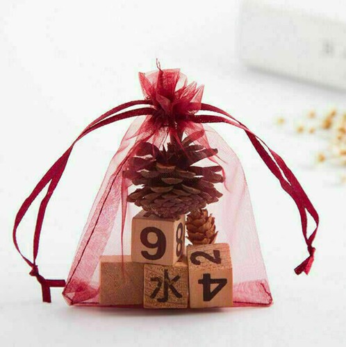Organza Wedding Bags Xmas Party Gift Jewelry Candy Bag Net Mesh Colors Pouches - Picture 22 of 30