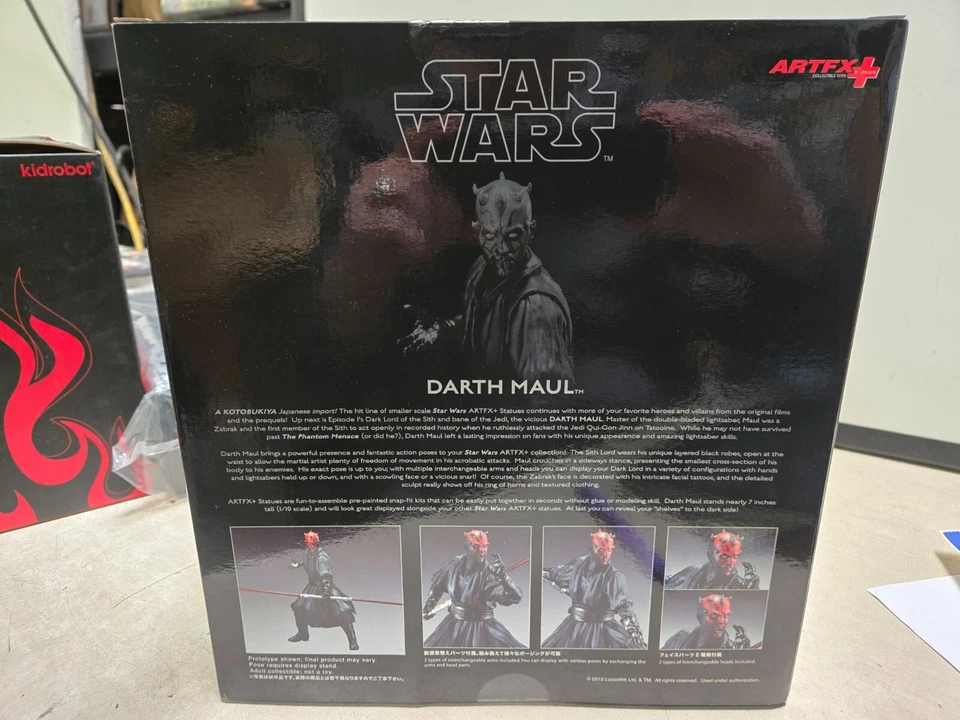 Figura Star Wars Darth Maul escala 1/10 ARTFX Plus KOTOBUKIYA kit de montaje simple Foto 2 de 4