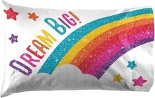 NEW JoJo Siwa Rainbow Sparkle 4pc Full Bed Sheet Set BowBow Hearts Shooting Star