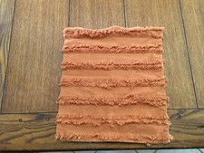 MIULEE 14x16 Orange Pillow cover with fringe