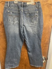 Judy Blue High Waist Straight Crop Women  s Plus Size 20X26 Denim Jean New Tags