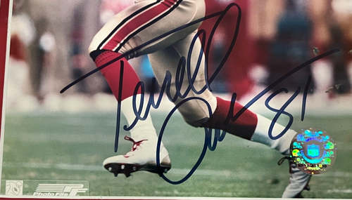 Terrell Owens Signed San Francisco 49ers Photo File - Officially Licensed NFL - Picture 2 of 3