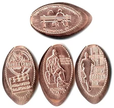 *Copper* Universal City - Bubba Gump  (4) made w/uncirculated pre82 copper cents