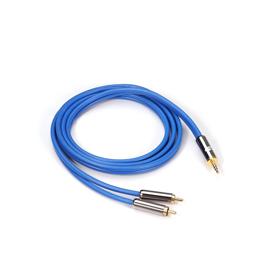 3.5mm Stereo Jack to Twin RCA Phono Plugs Audio Metal Cable Audio Cable 0.75-30M - Image 4 of 4
