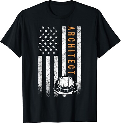 Architect American Flag Design Architecture Gift Unisex T-Shirt