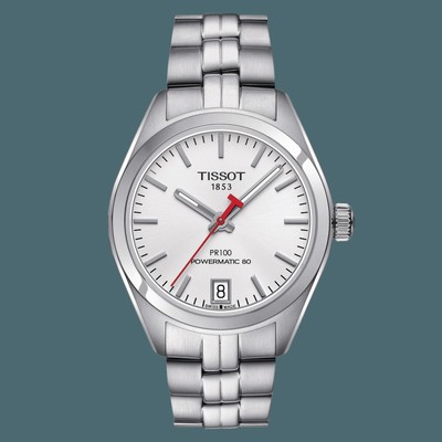 Tissot Women's T1012071101100 PR 100 Classic 33mm White Dial SS Watch | eBay