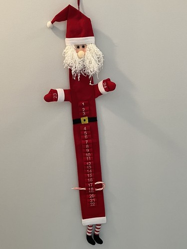 Christmas Advent Calendar Santa Countdown Very Nice Long Legs - Picture 2 of 16