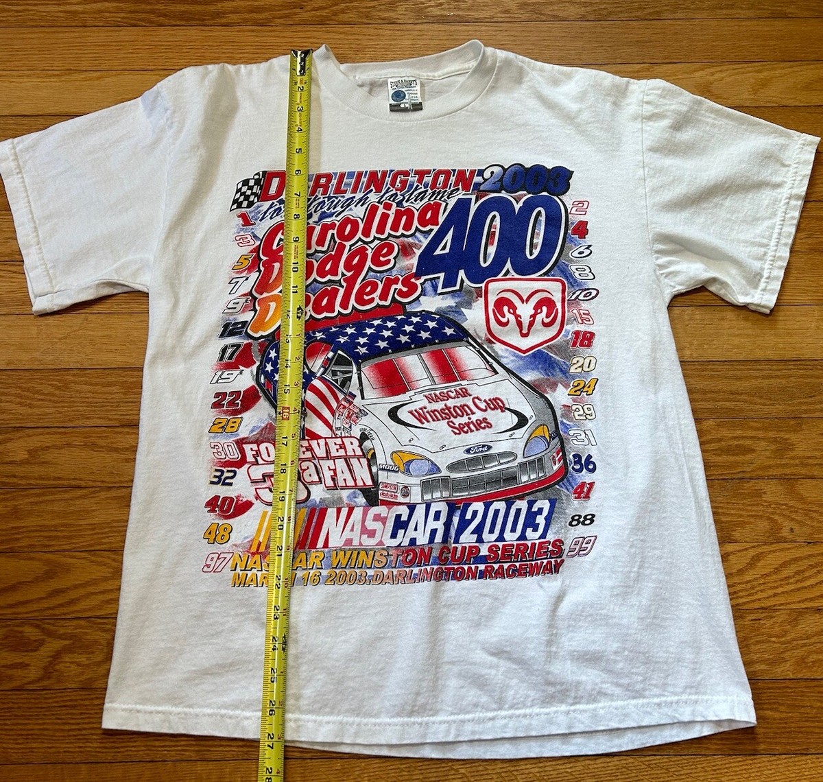 Vtg Y2K 2003 Darlington Carolina Dodge Dealers 400 NASCAR Racing T