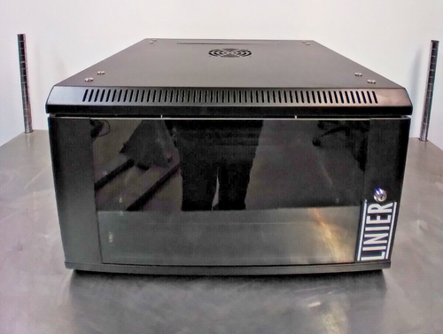 Linier 6U, 3140-3-001-06, Wall Mount Cabinet, Glass Door, 2 Solid Doors, No Keys - 第 3/12 張圖片