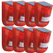 Solar Alarm LED Light Solar Strobe Light Wireless Motion Sensor Detector Outdoor