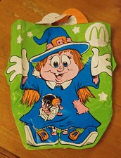 Vintage 1990s McDonalds Witch Halloween Happy Meal Vinyl Trick Or Treat Bag