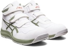 ASICS Safety Work Boots WINJOB CP216 WIDE 1273A076-100 White/Lychengreen