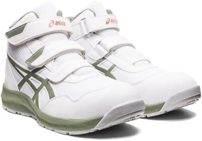 ASICS Safety Work Boots WINJOB CP216 WIDE 1273A076-100 White/Lychengreen