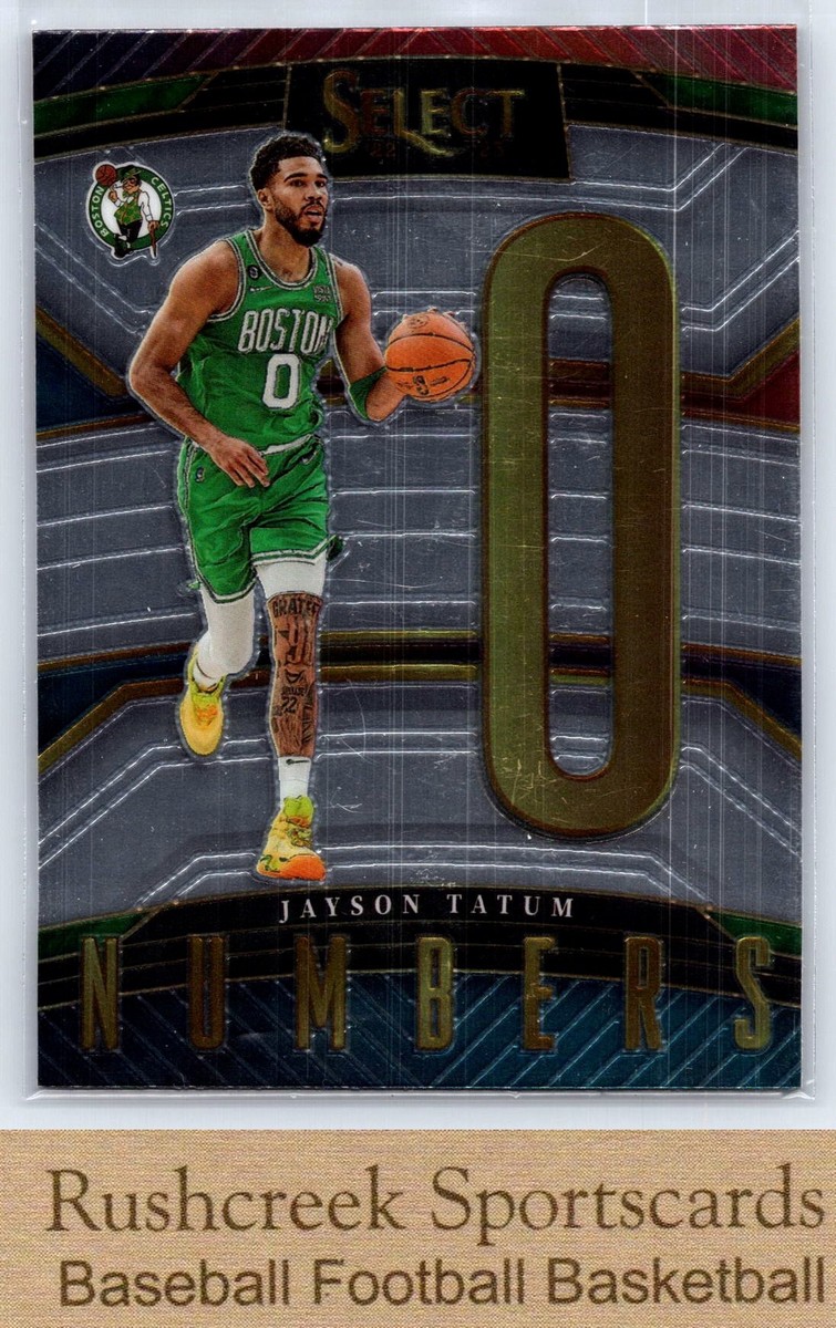 2022-23 Panini Select #8 Jayson Tatum Celtics Numbers | eBay