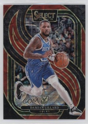 2024 Panini Select Premier Level Red Scope Prizm /249 Damian Lillard #145 16wc