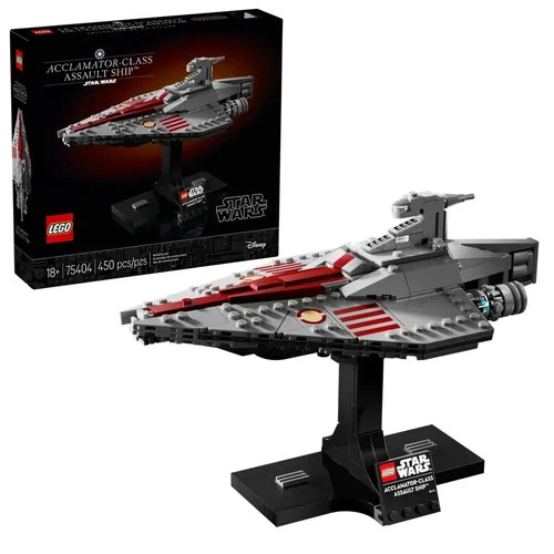LEGO Star Wars: Acclamator-Class Assault Ship Buildable Kit Set 75404 - 450 pc