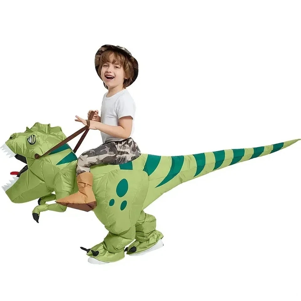 Inflatable Costume Riding Dinosaur Cosplay Kids Fancy Dress Theme Party - Image 4 of 4