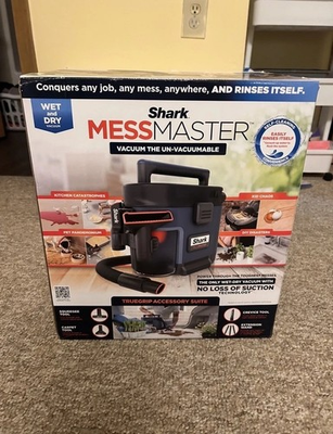 #ad Shark MessMaster 1 Gal 7 Peak HP Portable Wet Dry Vacuum Self Rinsing AnyBag $74.99