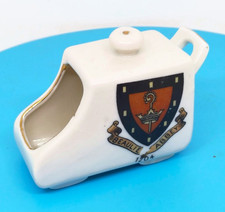 1930s Antique Beaulieu Abbey crestware coalscuttle, Vintage Crested China