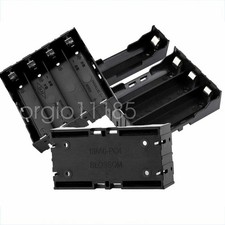 1 2 3 4 Cell Open Battery Holder Storage Case Container Box Clip With Pins 18650