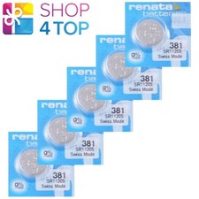 5 RENATA 381 SR1120SW BATTERIES SILVER 1.55V WATCH BATTERY EXP 2025 NEW