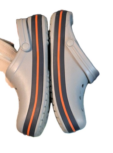 Crocs Crocband Rubber Slip-On Comfort Clogs Women's Gray Classics Outdoor - 9 - Picture 7 of 7