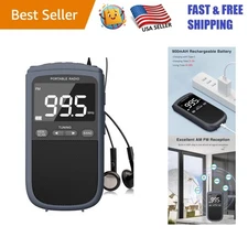 Advanced Portable AM FM Radio with 900mAh Battery for Ultimate Listening Freedom