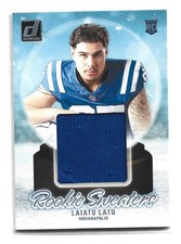 2024 Donruss Laiatu Latu Rookie Sweaters RHS-LLA Holiday Worn Rookie RC