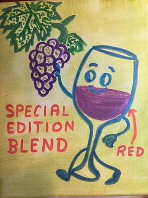 8x10 Acrylic Painting Specialist GEN Z Women Know How To Enjoy Their Wine