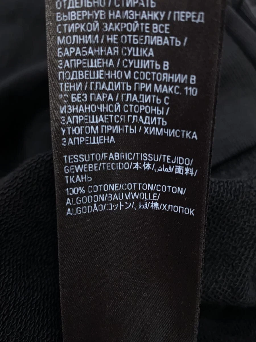 BALENCIAGA Felpa con cappuccio e zip S cotone nero 744454 usata