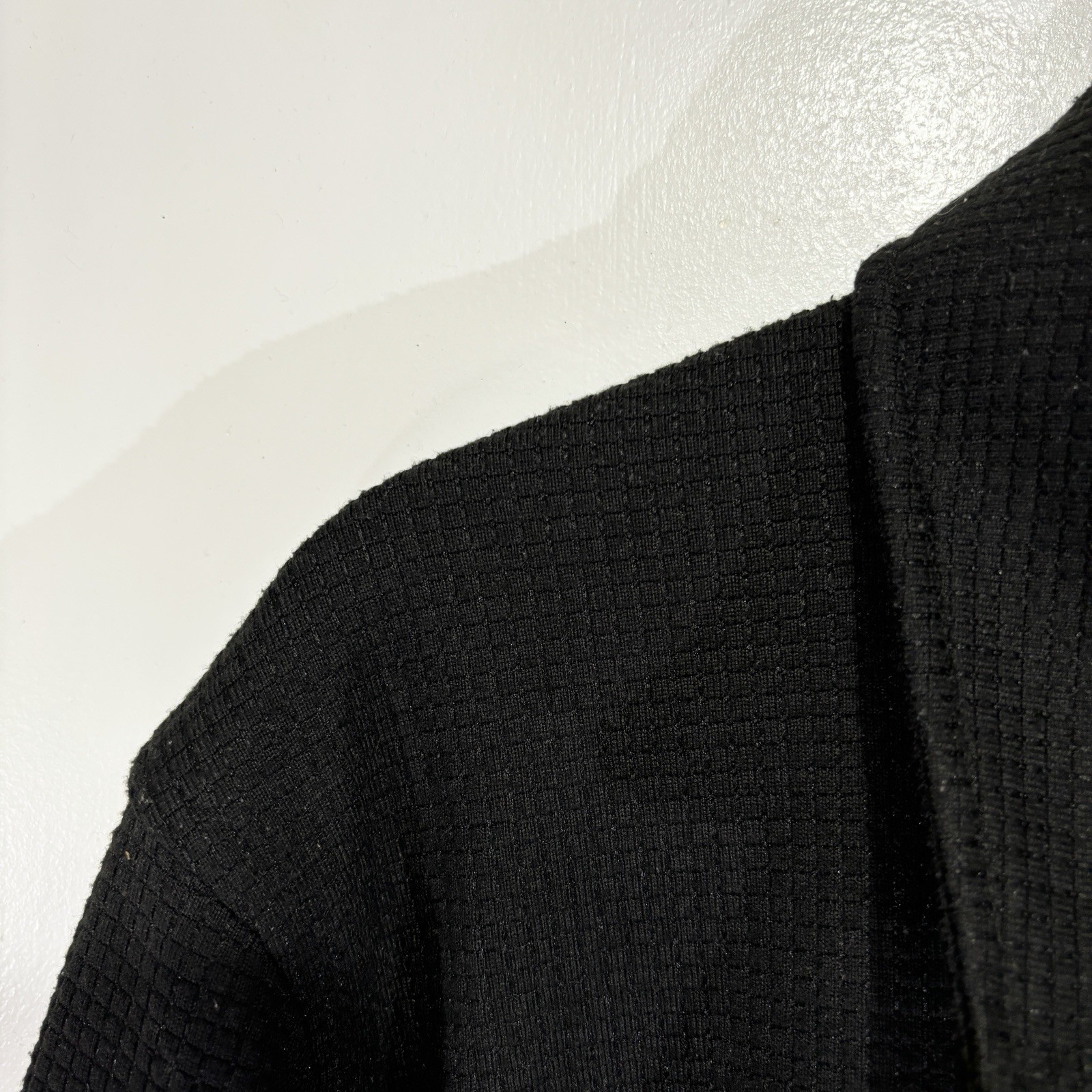 Parel Studios Prespa 1/4 Zip Waffle Jumper Pullover Black Size Large Men’s image 5