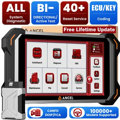 ANCEL DS600BT KFZ OBD2 Diagnosegerät ALLE System Kostenlose lebenslange Updates
