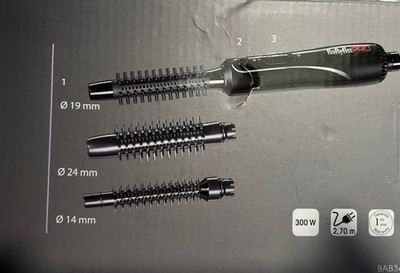 BaByliss PRO Warmluftbürste Trio 3 auswechselbare Bürsten BAB3400E