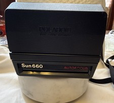 Vintage Polaroid Sun 660 Autofocus Camera Untested FOR PARTS or REPAIR ONLY READ